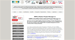 Desktop Screenshot of certifiedprojectmanager.us