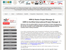 Tablet Screenshot of certifiedprojectmanager.us