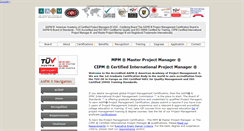 Desktop Screenshot of certifiedprojectmanager.org